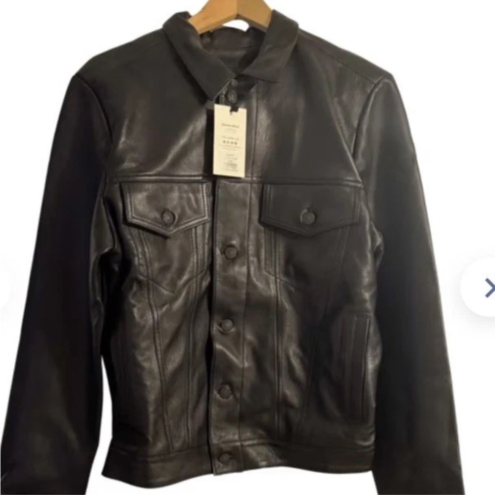 Portland Leather Patina Trucker Jacket Medium Men’s  Rare